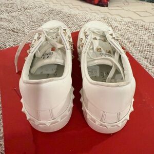 Valentino Rockstud White Sneakers